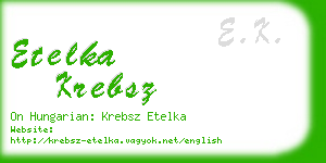 etelka krebsz business card